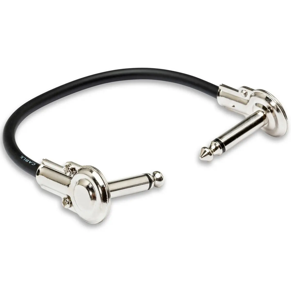 Hosa Technology Hosa 1/4" Right-Angle to 1/4" Right Angle Coupler (Metal Headshells), 6"