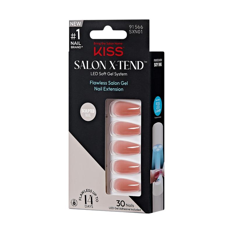 KISS Salon X-tend Color Press On Gel Nails - Flowers