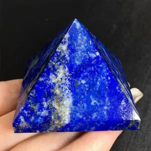 40MM Lapis Lazuli Quartz Crystal Pyramid Gemstone