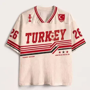 Turkey Soccer Jersey, Retro Ay Yildiz Shirt, Custom Name Number Jersey, Turkish Football Fan Gift, Anatolia Match Tee