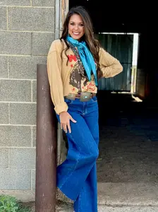 Risen Ruby Wide Leg Jean by Womenswear - Comfortable Fit Denim Trouser in Blue for Stylish Everyday Wear