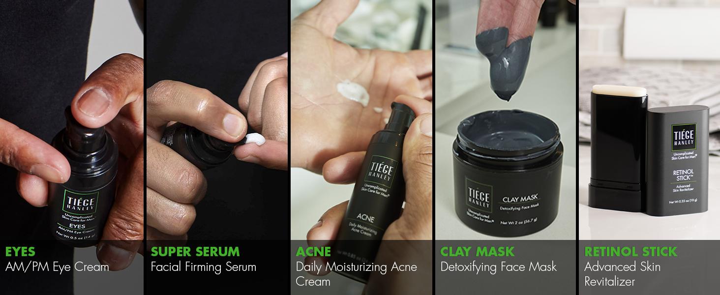 Tiege Hanley PM Night Cream - Peptides + Niacinamide + Hyaluronic Acid - Overnight Moisturizer for Wrinkles