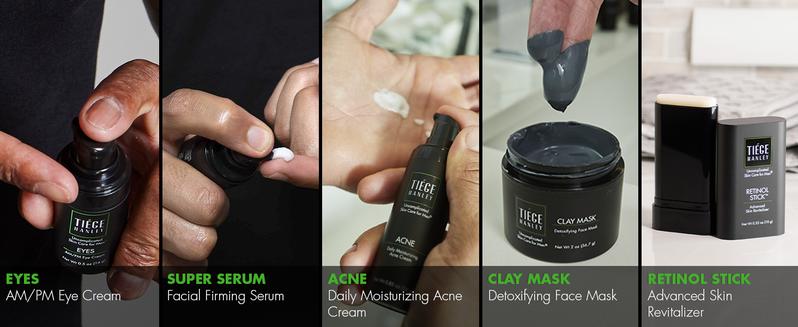 Tiege Hanley Mens Night Cream for Face, PM Night-Time Facial Moisturizer - Anti-Aging Bedtime Wrinkle Cream for Men with Sensitive Skin - Overnight Moisturizer for a Soft, Smooth, & Hydrated Skin