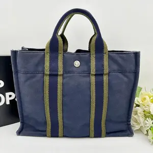 Pre-owned HERMÈS As Shown Shoulder Bags Hermes Fourre Tout PM Canvas Tote Bag he6506kk