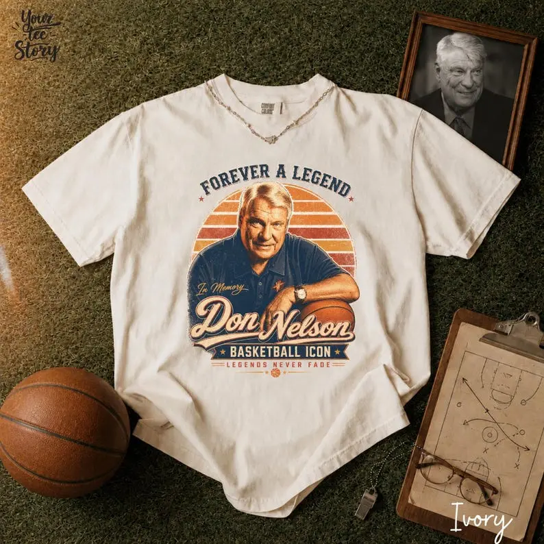 Don Nelson Memorial Shirt: Basketball Legend Tribute Tee, Retro Coach Graphic T-Shirt
