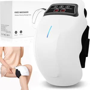 Knee/Arm Massager with Heat Wireless Joint Warmer Wrap for Post-Exercise Relax Daily Comfort 9 Levels Setting Ideal Gift for Parents Seniors Cordless Infrared Vibration Therapy