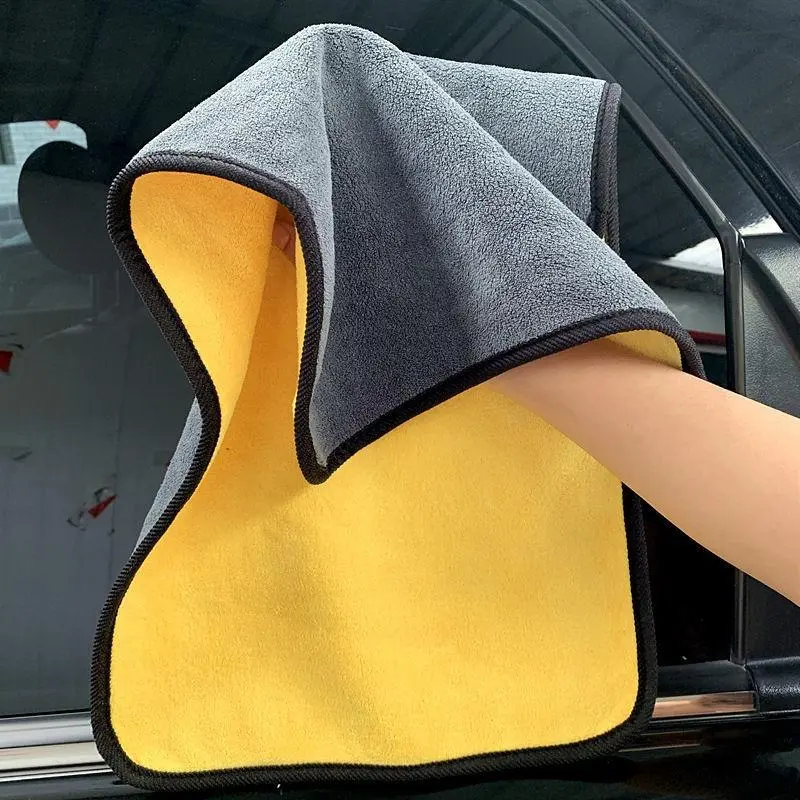 Car Cleaning Cloth, Super Thick Absorbent Car Wash Towel, Double-sided Car Detailing Tool, Universal Car Cleaning Care Cloth Drying Towel for Car Body Seat Dashboard Glass Interior, Car Accessories