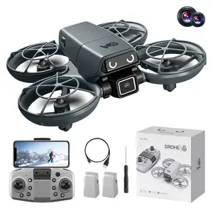 HD Mini RC Drone with Dual Cameras, Optical Flow Positioning, 360° Stunt Rolls, One-Key Takeoff and Landing, Ideal for Beginners, Indoor/Outdoor Flight, Includes 2 Batteries, Stable and Easy to Control obstacle avoidance