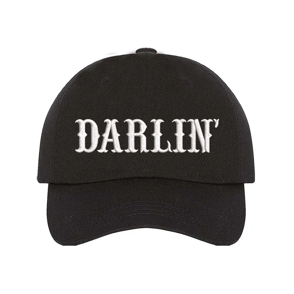 Darlin' Embroidered Baseball Cap – Country Girl Cap Casual Baseball Hat for Everyday Western Style