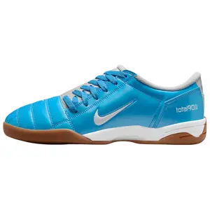 Nike Total 90 IIl Synthetic Leather Anti-Slip Football Shoes for Men and Women in University Blue Trending Shoes, House White Official Shoes to Get / Maison Mihara