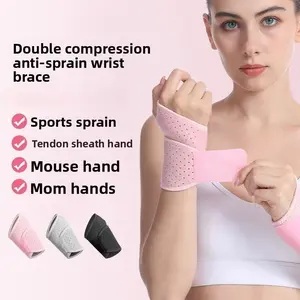 Wrist Support Brace for Fitness Injury Prevention, Breathable Wristband for Sports Like Badminton Basketball Push Ups