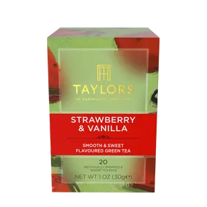 Taylors of Harrogate Strawberry & Vanilla Green Tea, 20 Count (Pack of 1)