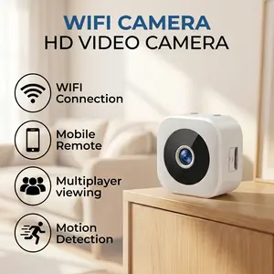 Wireless Security Camera/ with 360 °   Pan-Tilt Gimbal, HD Night Vision, Two-Way Talk, Motion Alerts & Real-Time Monitoring Suitable for Care, Assistant Compatible Wireless WiFi System APP-compatible Wireless Camera Suitable for Home and Office Use