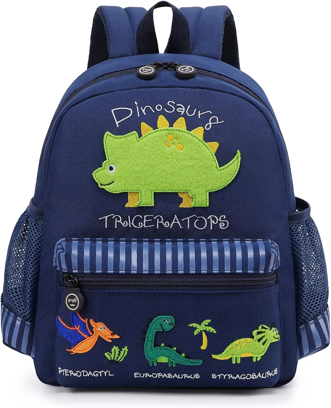 willikiva Cute Zoo Little 3d Backpack Kids Backpack for Boys and Girls Toddler Backpack Waterproof Preschool(Deep Blue Dinosaur)