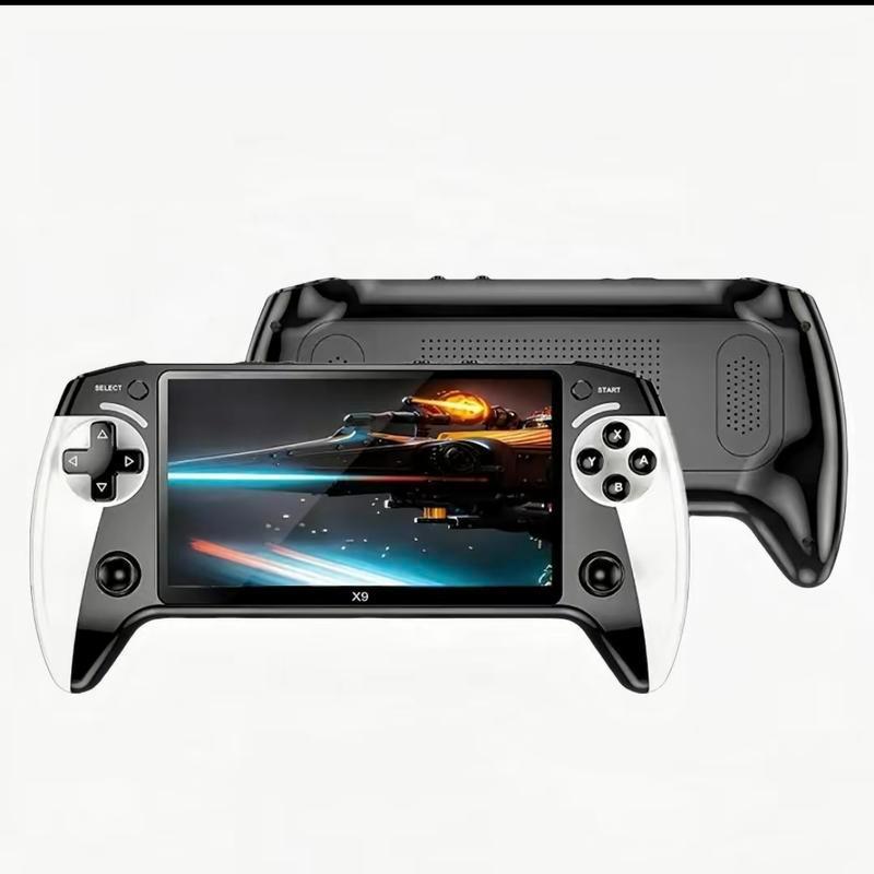 X9 Handheld Game Console with 10 Preloaded EmulatorGames 5.5-inch Display Portable Travel Friendly ProtectiveCase Low Power Usage White Color