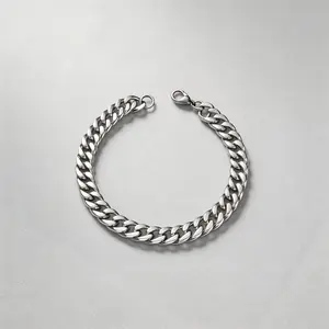 Minimalist Silver Chain Bracelet for Men Women, Quiet Luxury Old Money Aesthetic Jewelry, Durable Stainless Steel Link Chain, Versatile Daily Accessory, Birthday Gift
