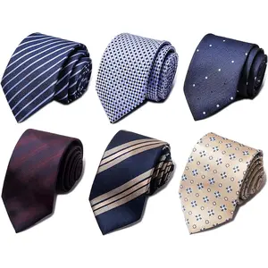JoJo's _ Classic Jacquard Tie  6pcs Classic Jacquard Woven Men's Tie - Necktie Neck Ties