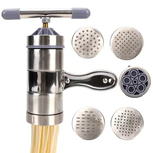 Press Pasta Machine Making Spaghetti Multifunctional With 5 Pressing Moulds Manual Noodle Maker Fruits Juicer