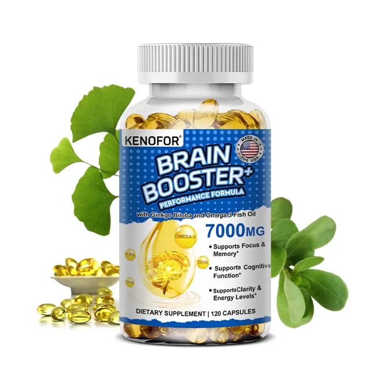 Kenofor Brain Health Supplement, supports heart health, brain and eye health, 120 capsules.