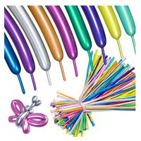 Metallic Long Balloons Assorted