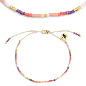 Sandbar Friendship Bracelet, Everyday Dainty Jewelry, Adjustable String, Stackable Bracelet