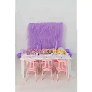 Tulle Fringe Backdrop in Lavender