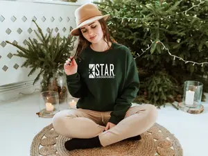 The Flash Science Sweatshirt. S.T.A.R. Laboratories Hoodie. Lightning Bolt Tech Aesthetic. Lab Technician Gift. Cotton Sweatshirt. Hoodie/T-shirt/Sweatshirt