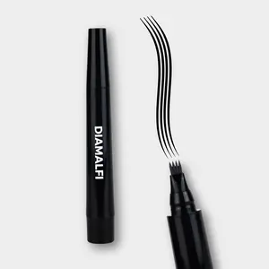 4 Tip UltraFine Pen - For Beard & Eyebrows - Water Resistant, Natural Look, Easy to Use, Long Lasting - Beard Pencil Filler, Eyebrow Pencil Filler - Beard Pen, Brow Pen - DIAMALFI