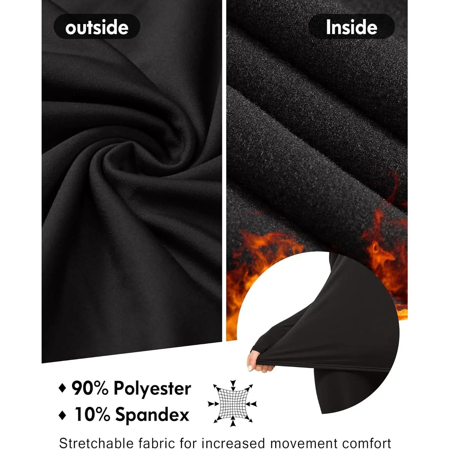 Women's Thermal Underwear Tops - Fleece Lined Long Sleeve Baselayer Shirt for Winter, 1 2 4 Pack, Warm Comfortable Layering Essential Cold Weather Clothing Women's Thermal Underwear Tops - Fleece Lined Long Sleeve Baselayer Shirt for Winter, 1 2 4 Pack, Warm Comfortable Layering Essential Cold Weather Clothing