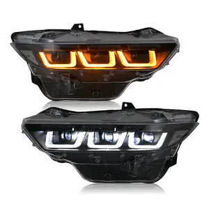 KuerLED Headlight with Triple Projector & Dynamic Animation for 2024–2025 Ford Mustang EcoBoost / GT | Plug & Play Upgrade
