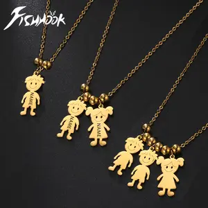 Personalized Boy Girl Necklace Custom Chain Name Mother Father Day Kid Family Gift For Women Men Stainless Steel Pendant Jewelry Gift 2026 New
