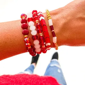Red Sedona Bracelet Stack
