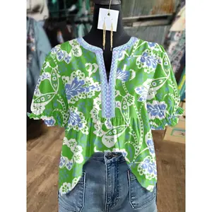 Ciel Fashion Vintage Bell Sleeve Blouse - Short Puff Shirt Top, Retro Casual Summer Dress To Face Blouse For Spring/Summer Outfits, Regular Fit Non-Stretch Elegant Smock (Matching For Any Of The Above Are All Acceptable)