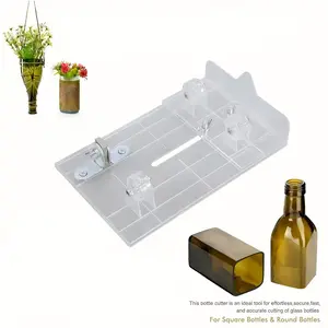Glass Bottle Cutting Kit for Round and Square Bottles, DIY Craft Supplies, Ideal for Making Vases and Candle Holders, Creative Handmade Projects