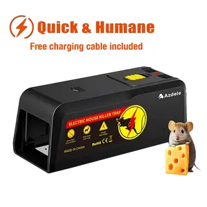 Upgraded Electric Mouse Trap, Suitable for Indoor And Outdoor Use, Reusable, Instantly Kills Mice, Effectively Controls Pests, And Provides Quick Extermination. Suitable for Homes, Living Rooms, Kitchens, Garages, Yards, Etc.