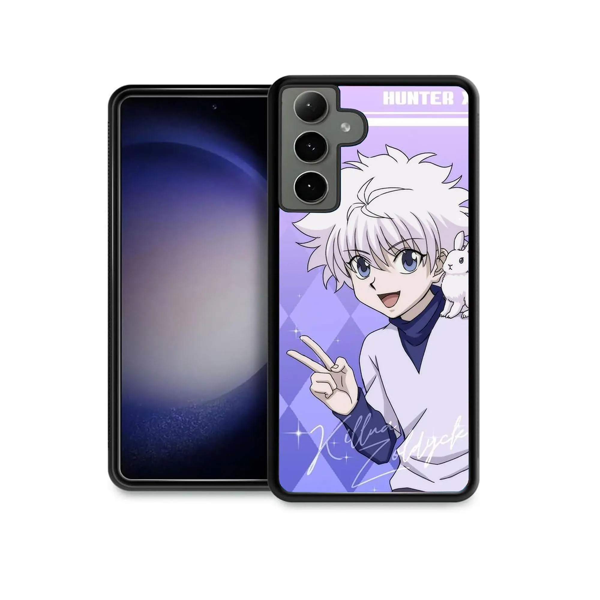 Anime Cute Hunter x Hunter HXH Gon Zoldyck Killua Hisoka Phone Case for Samsung Galaxy A15, A13 A14 A16 A21 A22 A23 A25 A26 A31 A32 A33 A34 A35 A36 A42 A51 A52 A53 A54 A55 A56 A73 5G Shockproof Cover