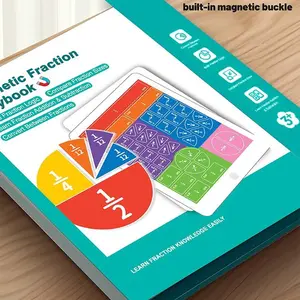 Magnetic Fraction Tiles & Circles Set | Montessori Math Manipulatives for Fractions, Addition, Subtraction & Multiplication | Learning Tools for Preschool & Elementary School | Perfect Educational Gift for Back to School & Holidays Mathlink Cubes