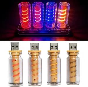 Pack Mini USB Light, Touch Dimmable LED Night Light, Portable Ambient Lamp for Car, Laptop, Bedroom, Camping – Multi Color, Plugin USB
