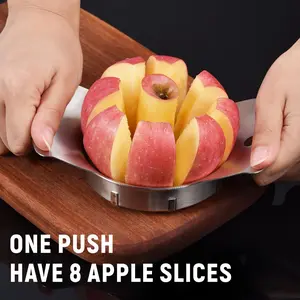 Sharp Stainless Steel Apple Slicer – 8 Perfect Slices in One Push