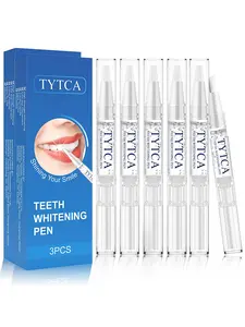 Teeth Pen Gel 6 PCS Effective Painless 30+ Uses No Sensitivity Fast Results Removes Years of Stains Enjoy Your Radiantly Gorgeous Smile