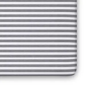 Striped Organic Jersey Cotton Crib Sheet and Changing Pad Cover Set