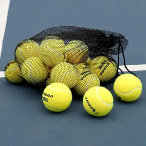 Tennis Balls-12 or 18 Count-Mesh Carry Bag,4 Colors ,Pressureless  Exercise Tennis Balls for Beginners.
