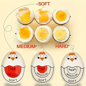 Egg Timer and Egg Holder, Kitchen Fun Soft Boiled and Hard Boiled Egg Timer in or Random Colors, Easy to Read for Perfect Cooking