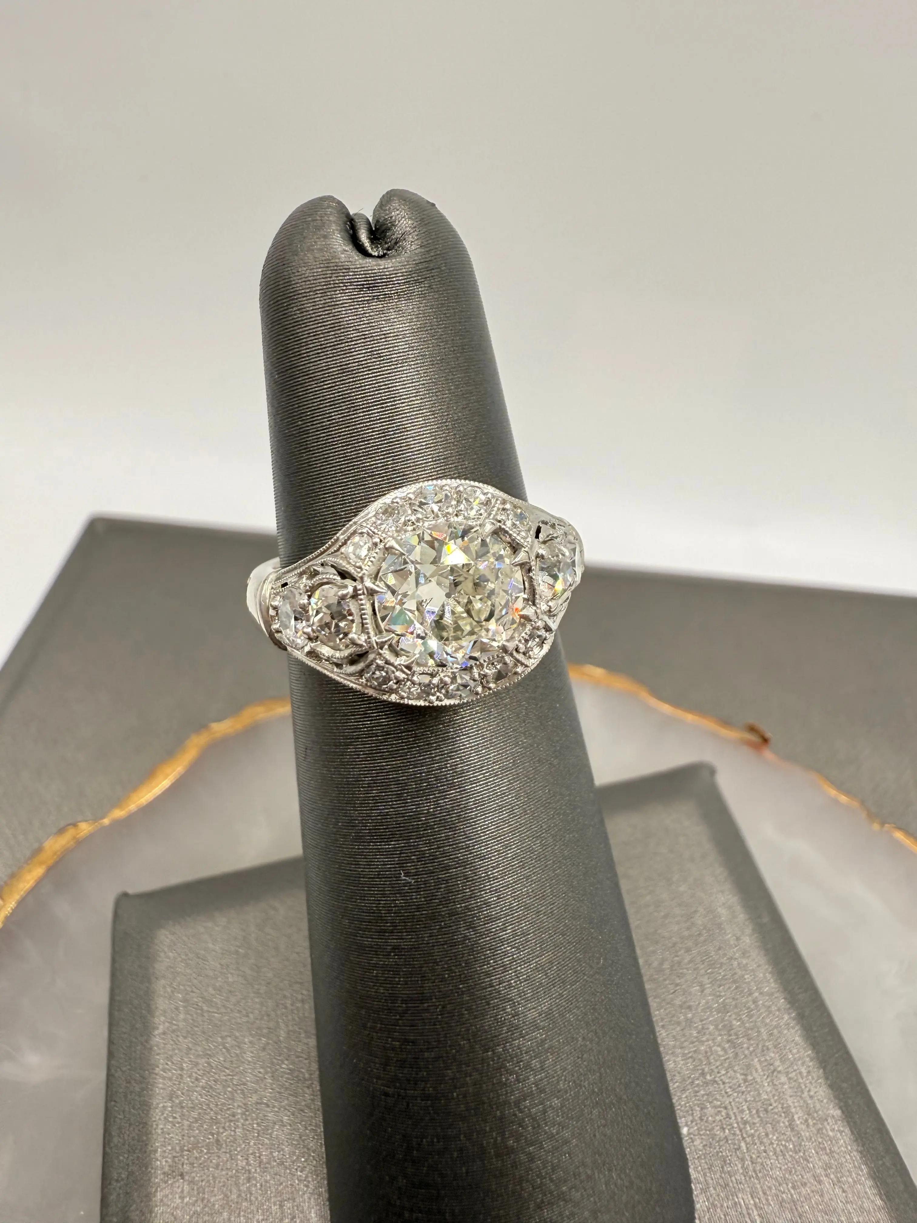 Bespoke Vintage Platinum Ring Bespoke Vintage Platinum Ring