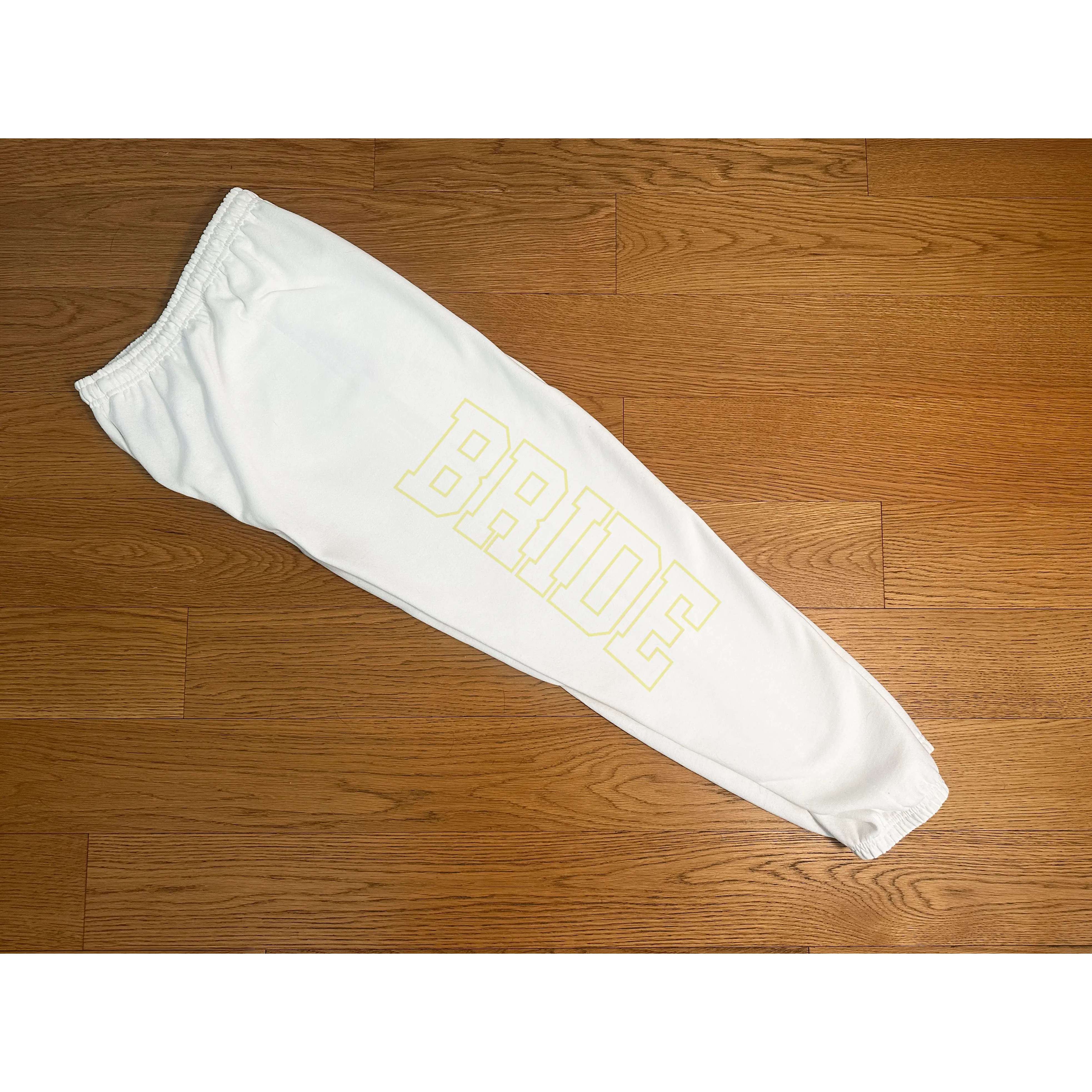 Varsity Outline Bride Sweatpants - Butter