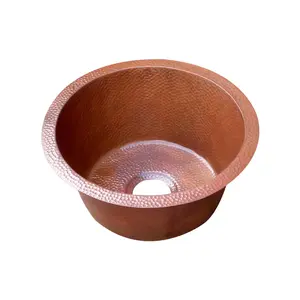 Akicon Handmade Copper Prep Sink Custom Bar Kitchen Sink