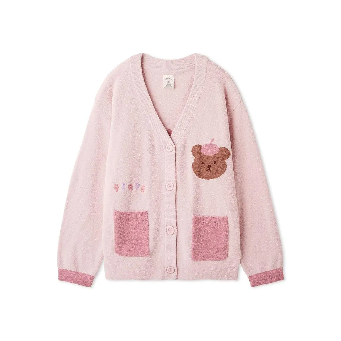 Airy Moco Painter Bear Cardigan