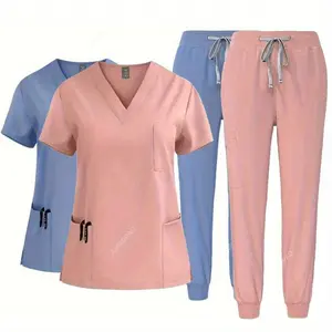 Women'S 2pcs Nurse Outfit, Doctor'S Sweatshirt, Unisex Nursing Trousers, Spa Work Attire Clothes Pants  Hospital Uniforms