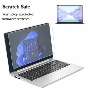 2PCS 15.6 Inch 16:9 Laptop Screen Protector PET Anti Fingerprint Anti Glare Full Coverage Easy Installation Screen Guard for Notebook Computers