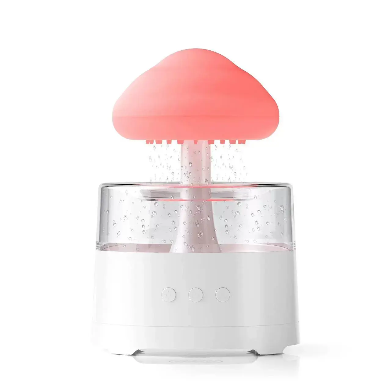 A must-have for a cool summer: a refreshing humidifier featuring a mushroom, rain cloud and raindrop design, with white noise and essential oil diffuser functions. Aromatherapy diffuser and humidifier